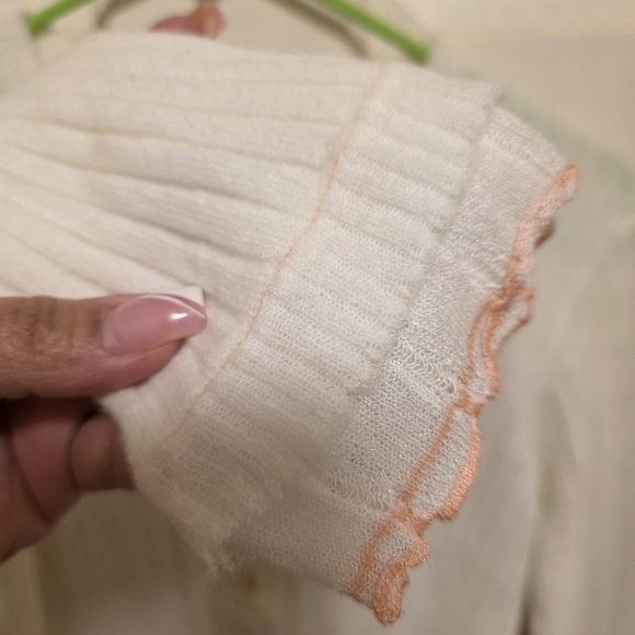 Free People White Ribbed Long Sleeve Top - Picture 7 of 11